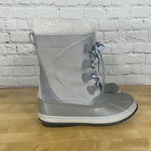 L.L.Bean Grey Waterproof Winter Snow Boots